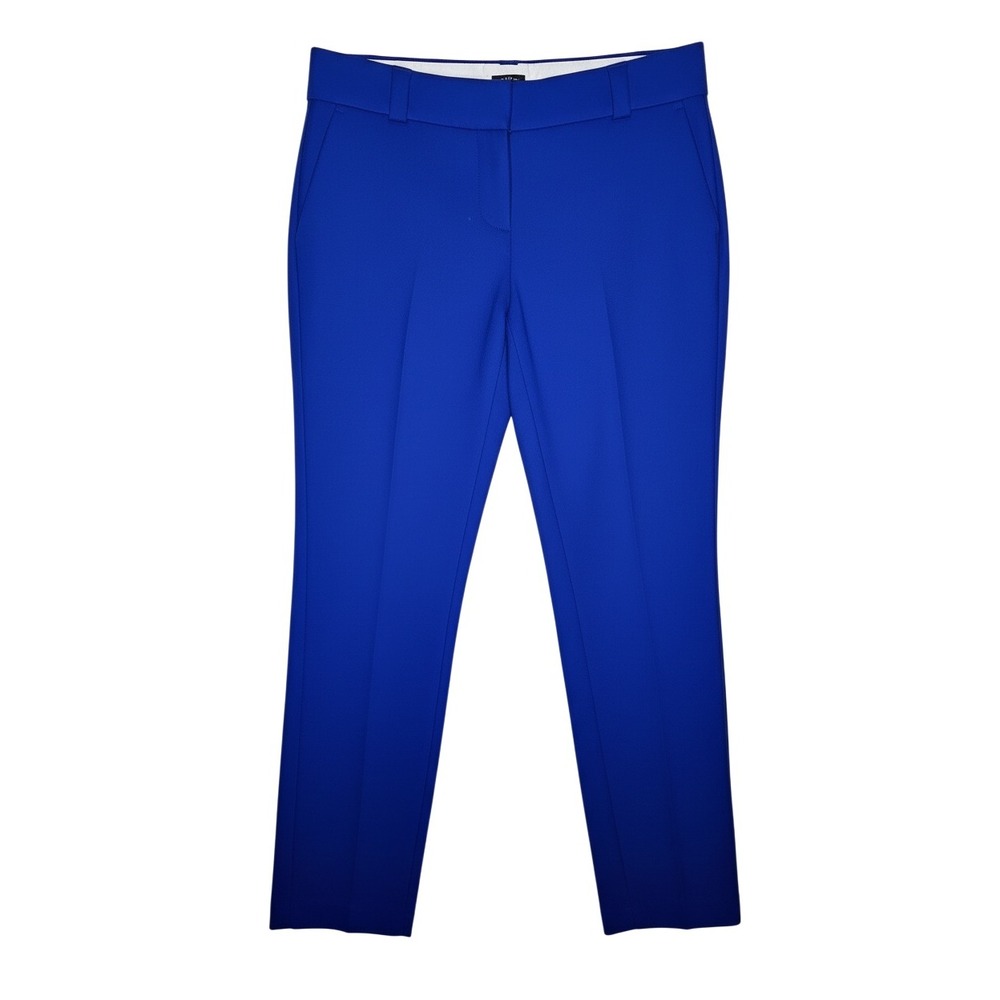 Ann Taylor LOFT Marisa Pants 0 Royal Blue Slim Leg Professional Trousers